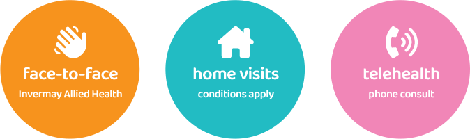 Cardinal Physiotherapy, face to face, telehealth, home visits
